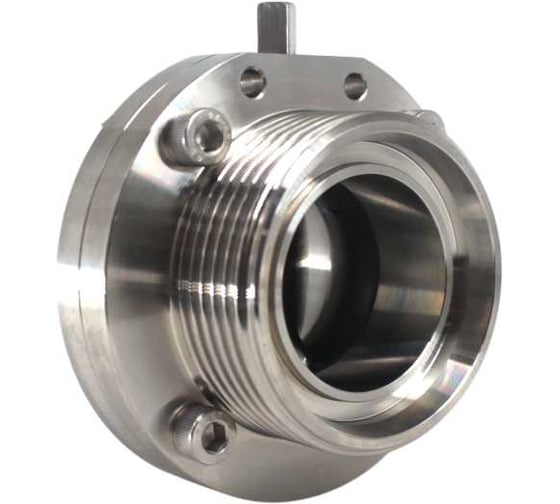 Затвор дисковый резьбовой нержавеющий NEWKEY EPDM, AISI304 DN50 (2), (CF8), PN8 NK-DZmEPDM50/4