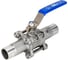 Кран шаровой DN.ru316-316-PTFE-W-H Ду150 Ру16 полнопроходной, 3-составной, под приварку, с рукояткой D160-53659 1