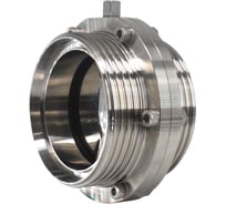 Затвор дисковый резьбовой нержавеющий NEWKEY Силикон, AISI304 DN80 (3), (CF8), PN8 NK-DZmSil80/4