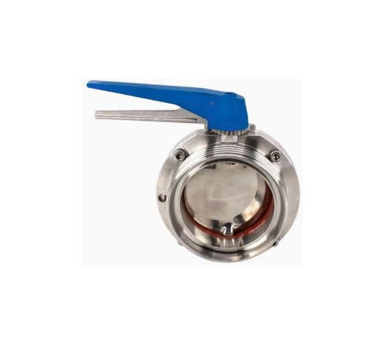 Затвор дисковый резьбовой нержавеющий NEWKEY Силикон, AISI304 DN65 (2_1/2), (CF8), PN8 NK-DZmSil65/4