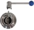 Затвор дисковый резьбовой нержавеющий NEWKEY Силикон, AISI304 DN50 (2), (CF8), PN8 NK-DZmSil50/4 4