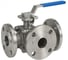 Кран шаровой DN.ru 316-316-PTFE-FP-3T-F-ISO-H Ду25 Ру16 HYMT, 3-ходовой T-тип фланцевый, с ISO фланцем и рукояткой D160-75912 2