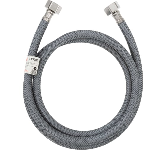 Подводка для воды в оплётке из полиамидных нитей AQUALINE вн-вн 1/2 - 120 см 05007