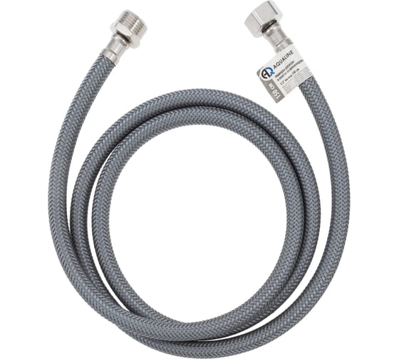 Подводка для воды в оплётке из полиамидных нитей AQUALINE вн-нар 1/2 - 120 см 05022