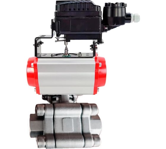 Кран шаровой DN.ru 316-316-PTFE-FP-SW-ISO-H Ду100 Ру63 под приварку, пневмопривод DA-105, электропневмопозиционер EPRP1-NU-0-08 D160-76366