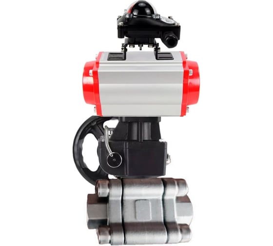 Кран шаровой DN.ru 316-316-PTFE-FP-SW-ISO-H Ду100 Ру63 под приварку, пневмопривод DA-105, БКВ LSB-210, дублёр HDM-3 D160-76321