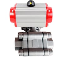 Кран шаровой DN.ru 316-316-PTFE-FP-SW-ISO-H Ду100 Ру63 под приварку, пневмопривод SA-160 с возвратными пружинами D160-76575