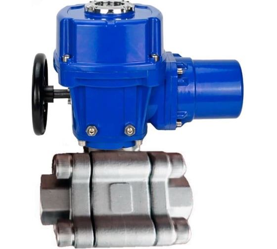 Кран шаровой DN.ru 316-316-PTFE-FP-SW-ISO-H Ду100 Ру63 под приварку, эл.привод QT-W (M)-020 220В D160-76641
