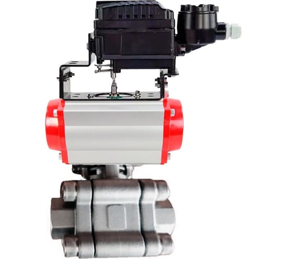 Кран шаровой DN.ru 316-316-PTFE-FP-SW-ISO-H Ду100 Ру63 под приварку, пневмопривод SA-160, электропневмопозиционер EPRP1-NU-0-08 D160-76565