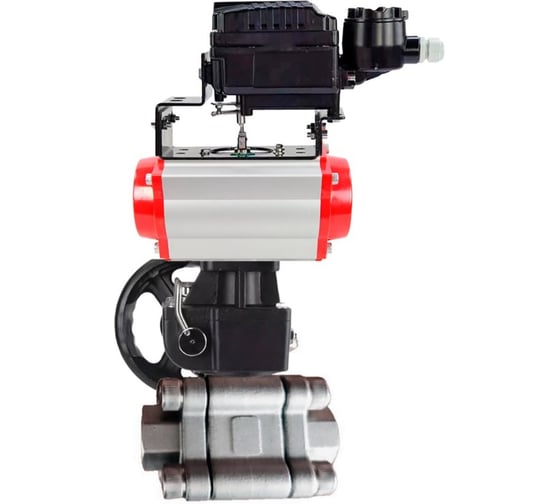 Кран шаровой 316-316-PTFE-FP-SW-ISO-H Ду50 Ру63 под приварку, пневмопривод DA-083, дублёр HDM-1, электропневмопозиционер EPRP1-NU-0-08 DN.ru D160-76353