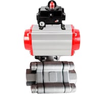 Кран шаровой 316-316-PTFE-FP-SW-ISO-H Ду50 Ру63 под приварку, пневмопривод DA-083, БКВ LSB-410 Ex DN.ru D160-76338