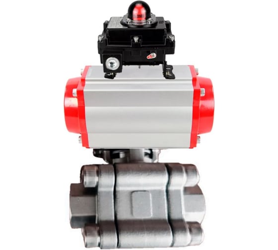 Кран шаровой 316-316-PTFE-FP-SW-ISO-H Ду50 Ру63 под приварку, пневмопривод DA-083, БКВ LSB-410 Ex DN.ru D160-76338