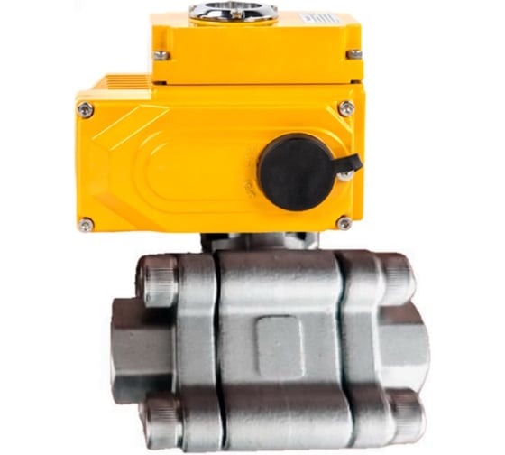 Кран шаровой 316-316-PTFE-FP-SW-ISO-H Ду40 Ру63 под приварку, эл.привод QT2-005-24VDC DN.ru D160-76607