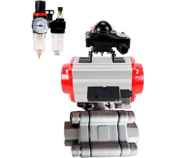 Кран шаровой 316-316-PTFE-FP-SW-ISO-H Ду40 Ру63 под приварку, пневмопривод SA-105, пневмораспр. 24VDC, БКВ LSB-210, БПВ DN.ru D160-76430