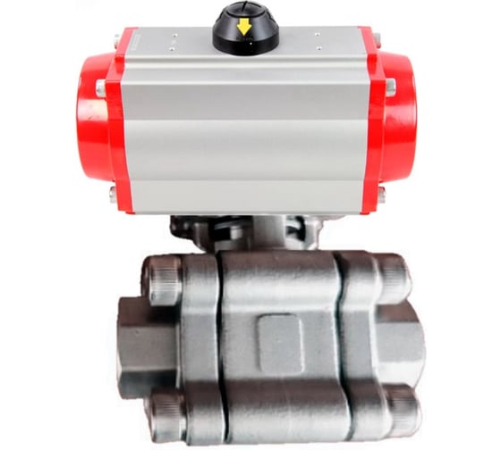 Кран шаровой 316-316-PTFE-FP-SW-ISO-H Ду40 Ру63, под приварку, пневмопривод DA-065 DN.ru D160-76630