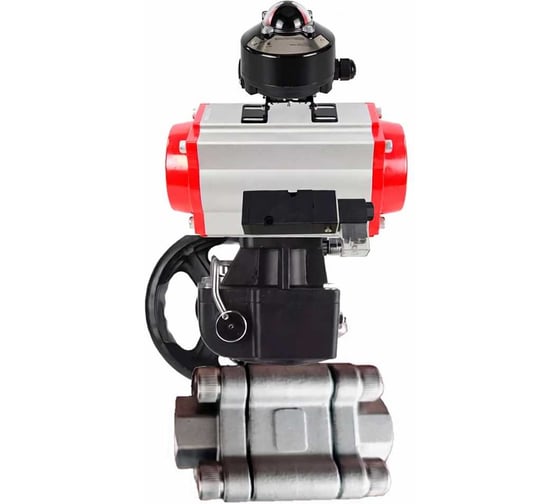 Кран шаровой 316-316-PTFE-FP-SW-ISO-H Ду40 Ру63 под приварку, пневмопривод DA-065, пневмораспр. 220VAC, БКВ LSB-510 Ex, дублёр HDM-1 DN.ru D160-76037