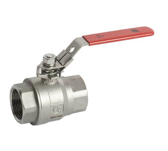 Кран шаровой полнопроходной RUSHWORK РАШВОРК DN010 PN63, CF8M / AISI316 / PTFE, ВР/ВР, рукоятка-рычаг 7014-010-63