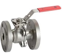 Кран шаровой полнопроходной РАШВОРК, DN020, PN40, корпус - CF8M, шар - AISI316, уплотнение шара - PTFE, Ф/Ф, двухсоставной, ISO 5211, F03/F04, рукоятка-рычаг RUSHWORK 7528-020-40