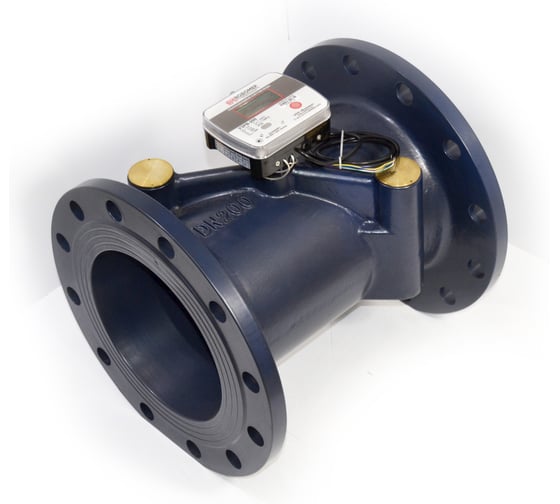 Ультразвуковой счетчик воды ООО "Водомер" УЗРВ-Ду200 RS485/имп.выход, IP-68, +5...+150 VM-1133-200-21B-68-RS 1