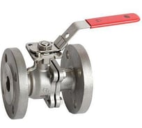 Кран шаровой полнопроходной РАШВОРК, DN050, PN40, корпус - CF8M, шар - AISI316, уплотнение шара - PTFE, Ф/Ф, двухсоставной, ISO 5211, F05/F07, рукоятка-рычаг RUSHWORK 7528-050-40