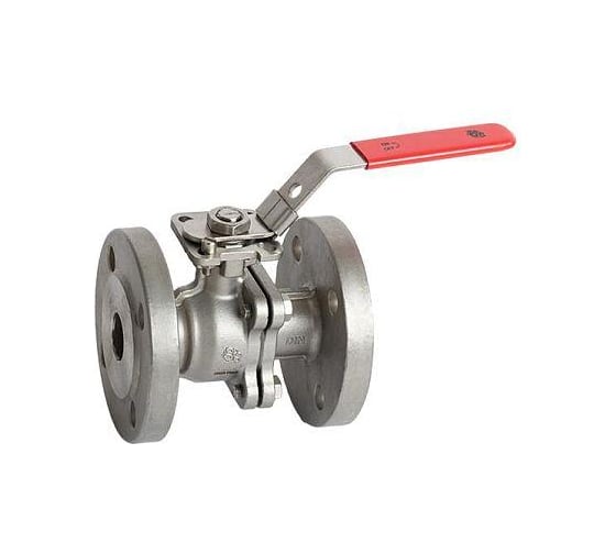 Кран шаровой полнопроходной RUSHWORK РАШВОРК DN065, PN16, корпус - CF8M, шар - AISI316, уплотнение шара - PTFE, Ф/Ф, двухсоставной, ISO 5211, F07/F10, рукоятка-рычаг 7528-065-16