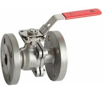 Кран шаровой полнопроходной РАШВОРК, DN200, PN16, корпус - CF8M, шар - AISI316, уплотнение шара - PTFE, Ф/Ф, двухсоставной, ISO 5211, F12/F14, рукоятка-рычаг RUSHWORK 7528-200-16