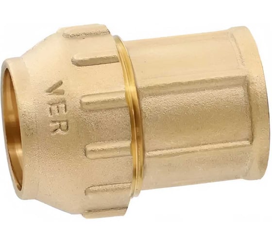 Муфта ООО ПКФ Сварком вн/резьба 25х3/4 латунь компр. для труб ПНД СанТех s073119
