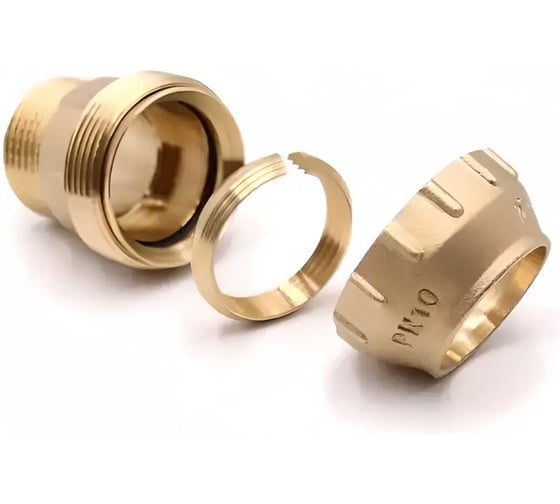 Муфта ООО ПКФ Сварком наружная резьба 32х1 латунь для труб ПНД СанТех s073118