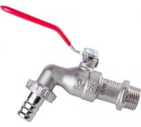 Кран шаровой MVI ГОСТ водоразборный, 1/2 нар.-штуцер, рычажная рукоятка BV.833.04