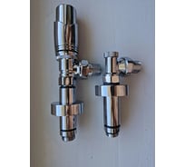 Комплект термостатический угловой 1/2 с удлинителями и чашками хром VIVALDO ATRVSRE-CR