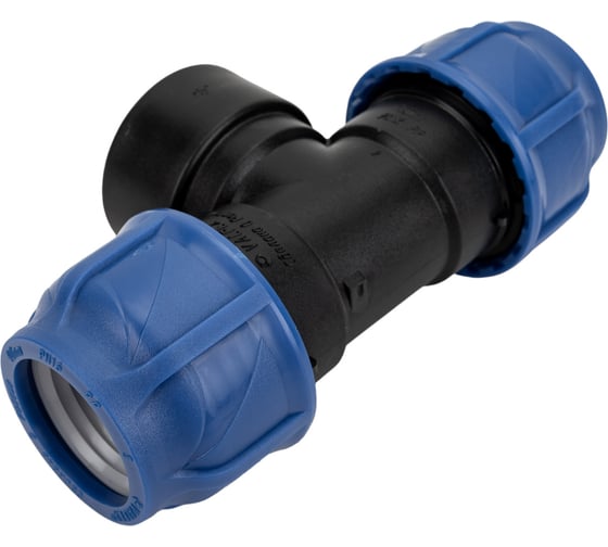 Компрессионный переходной тройник VALFEX ПНД, с внутренней резьбой, 40-1 1/2"-40 1210014011240