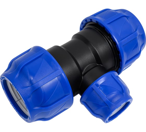 Компрессионный переходной тройник VALFEX ПНД, 63-40-63 1210012634063