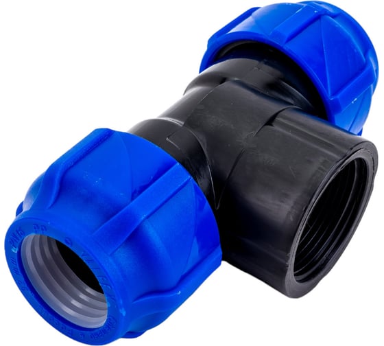 Компрессионный переходной тройник VALFEX ПНД, с внутренней резьбой, 32-1 1/4"-32 1210013211432