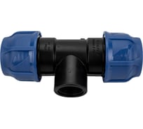 Компрессионный переходной тройник VALFEX ПНД, с внутренней резьбой, 40-1"-40 1210014010040