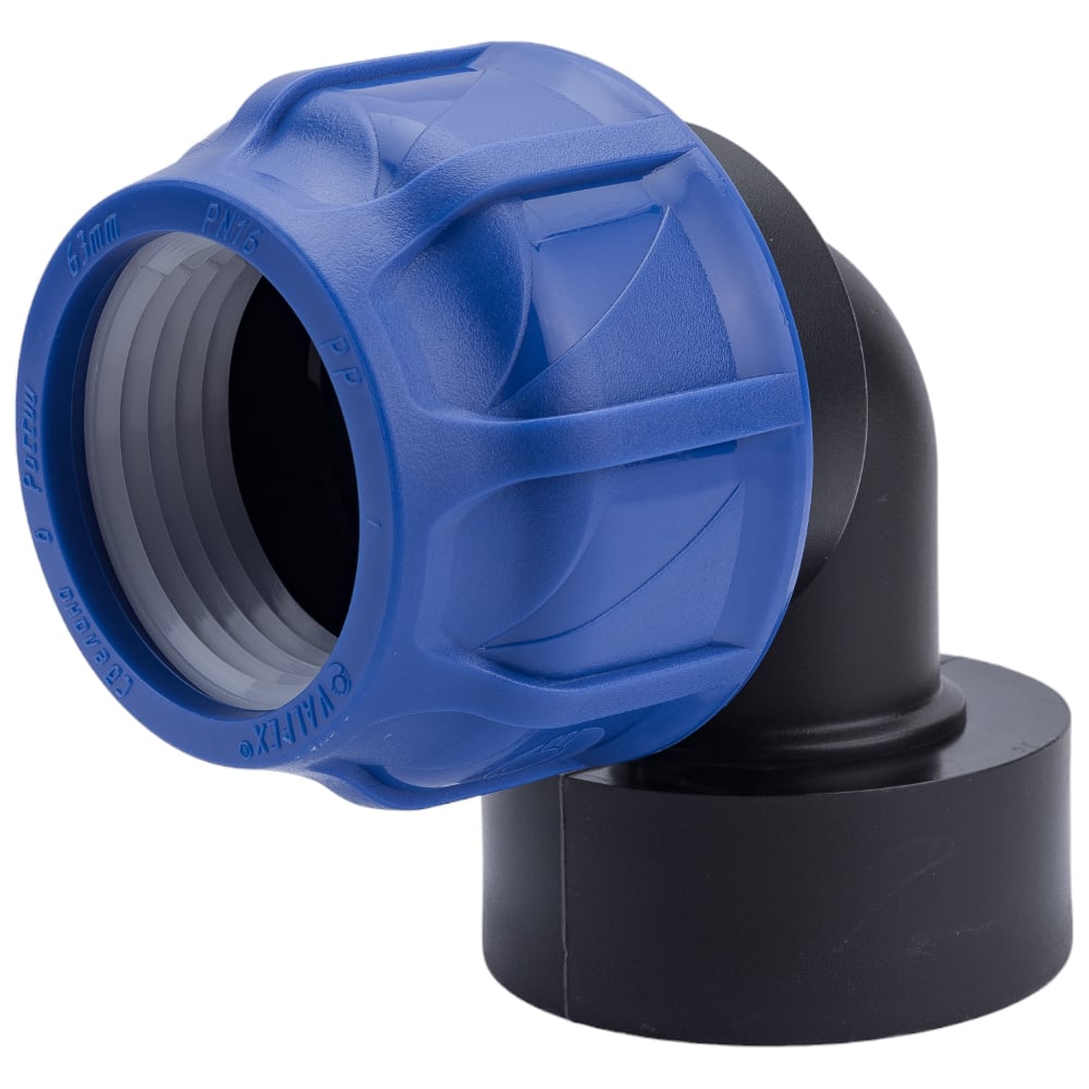 Компрессионный отвод VALFEX ПНД, с внутренней резьбой, 63x2 1/2 ...