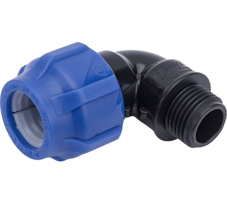 Компрессионный отвод VALFEX ПНД, с наружной резьбой, 20x1/2" 1210012420012