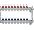 Коллекторная группа BYR PEX из нержавеющей стали, 1-Т9-3/4ЕК L=50 с расходомерами, термостатическими клапанами 2425-09 1
