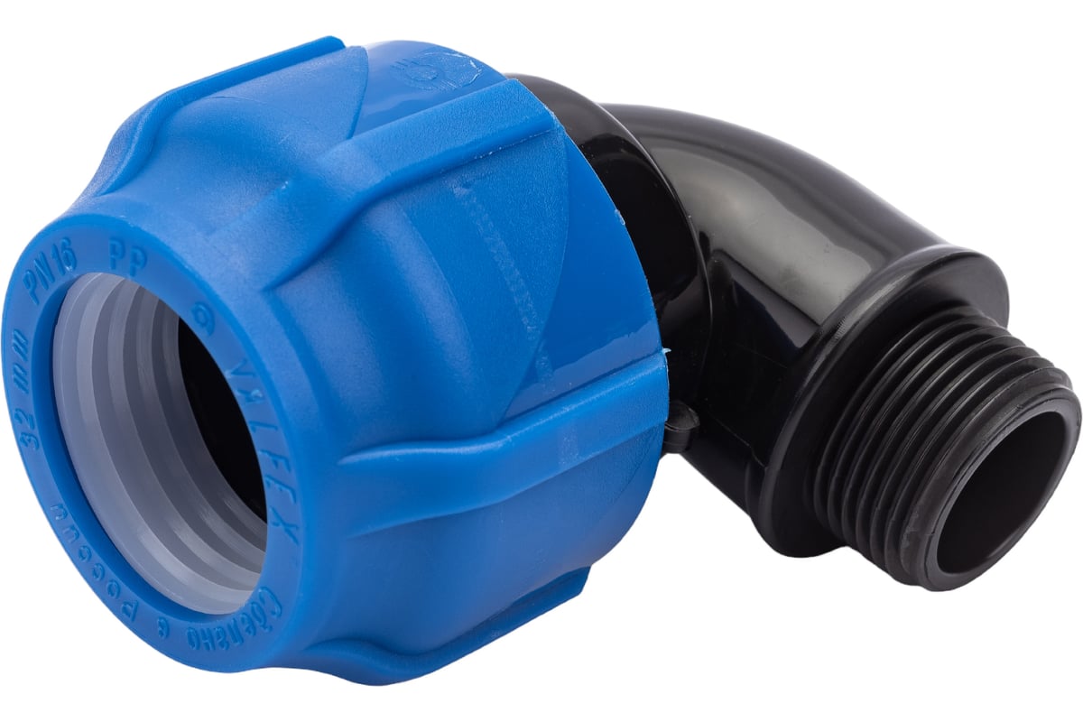 Компрессионный отвод VALFEX ПНД, с наружной резьбой, 32x3/4 ...