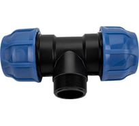 Компрессионный переходной тройник VALFEX ПНД, с наружной резьбой, 63- 2"-63 1210026320063