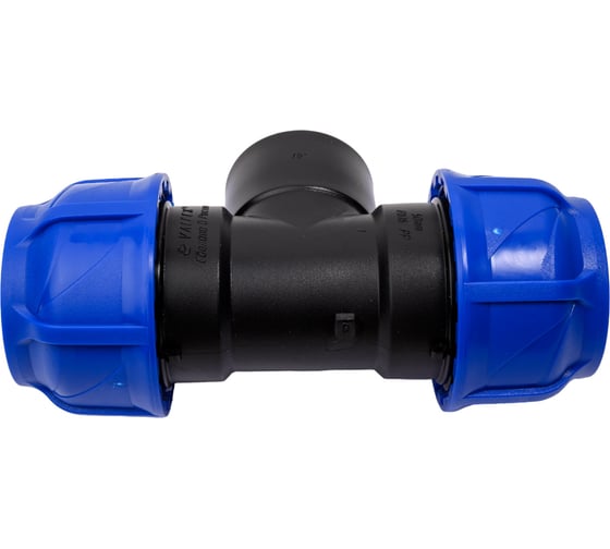 Компрессионный переходной тройник VALFEX ПНД, с внутренней резьбой, 50-1 1/2"-50 1210015011250