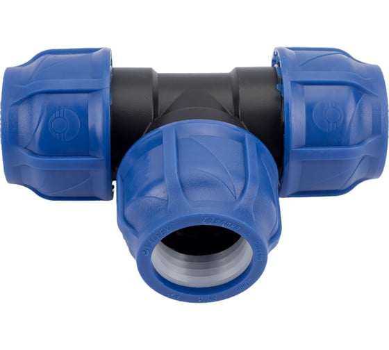 Компрессионный тройник VALFEX ПНД, 40-40-40 1210012404040