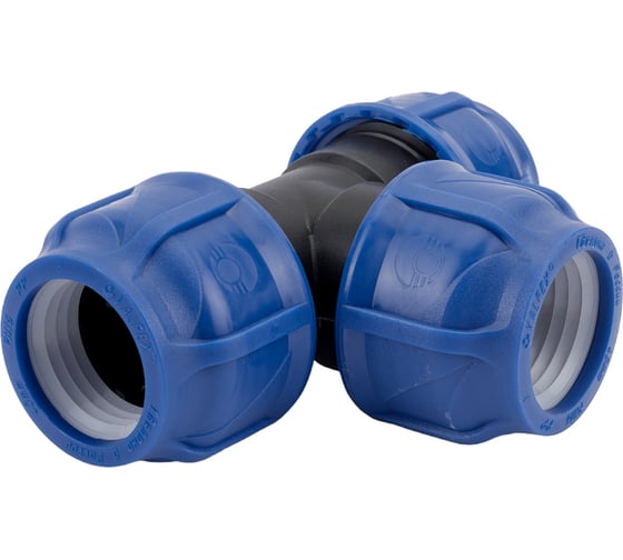 Компрессионный тройник VALFEX ПНД, 40-40-40 1210012404040