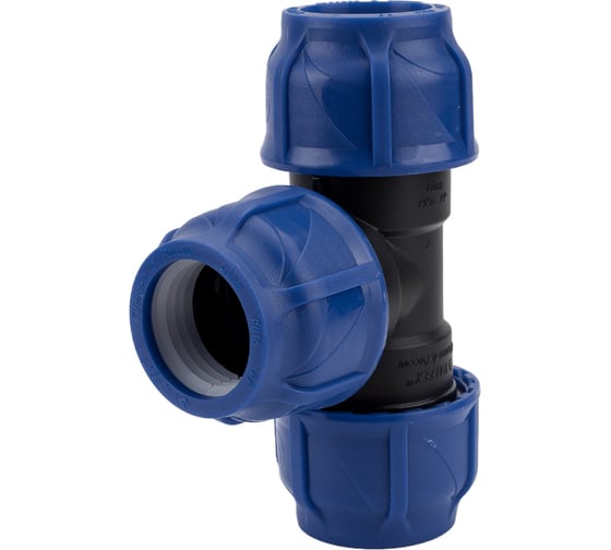 Компрессионный тройник VALFEX ПНД, 40-40-40 1210012404040
