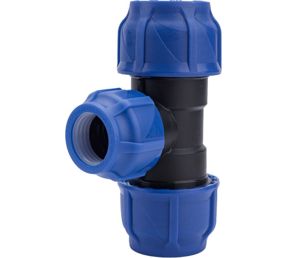 Компрессионный переходной тройник VALFEX ПНД, 40-32-40 1210012403240