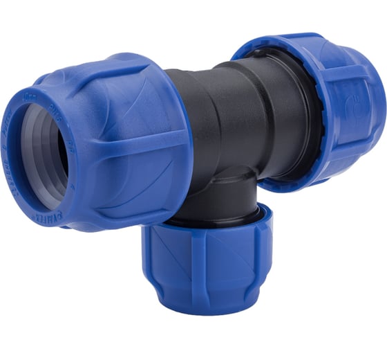 Компрессионный переходной тройник VALFEX ПНД, 40-32-40 1210012403240
