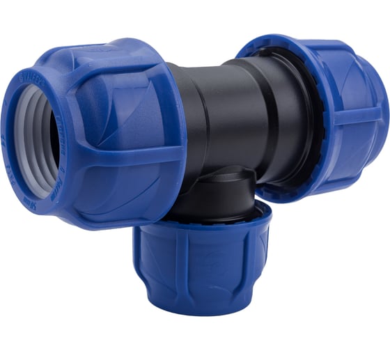 Компрессионный переходной тройник VALFEX ПНД, 50-40-50 1210012504050
