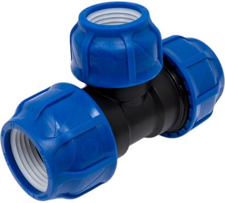 Компрессионный переходной тройник VALFEX ПНД, 63-50-63 1210012635063