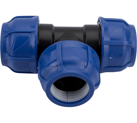 Компрессионный тройник VALFEX ПНД, 50-50-50 1210012505050