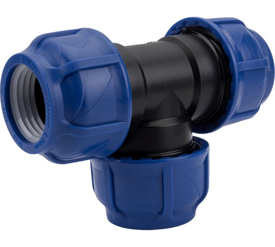 Компрессионный тройник VALFEX ПНД, 50-50-50 1210012505050