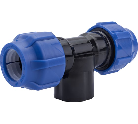 Компрессионный переходной тройник VALFEX ПНД, с внутренней резьбой, 20-1/2"-20 1210012001220